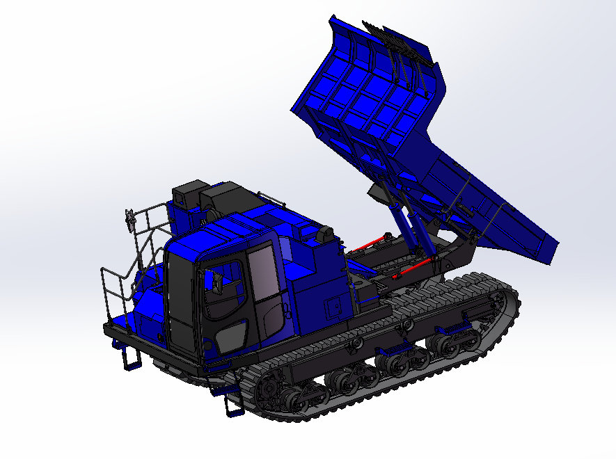 CD110R新型履带自卸运输车