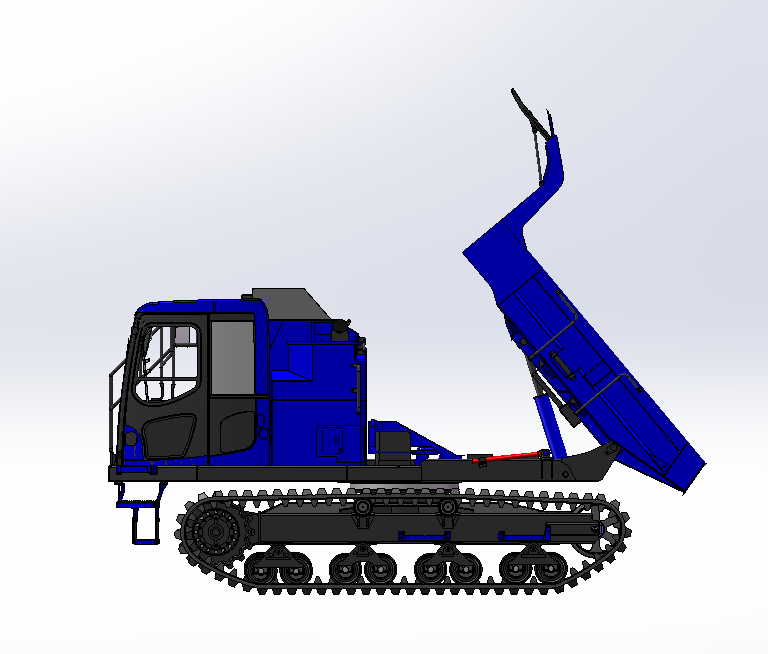 CD110R新型履带自卸运输车