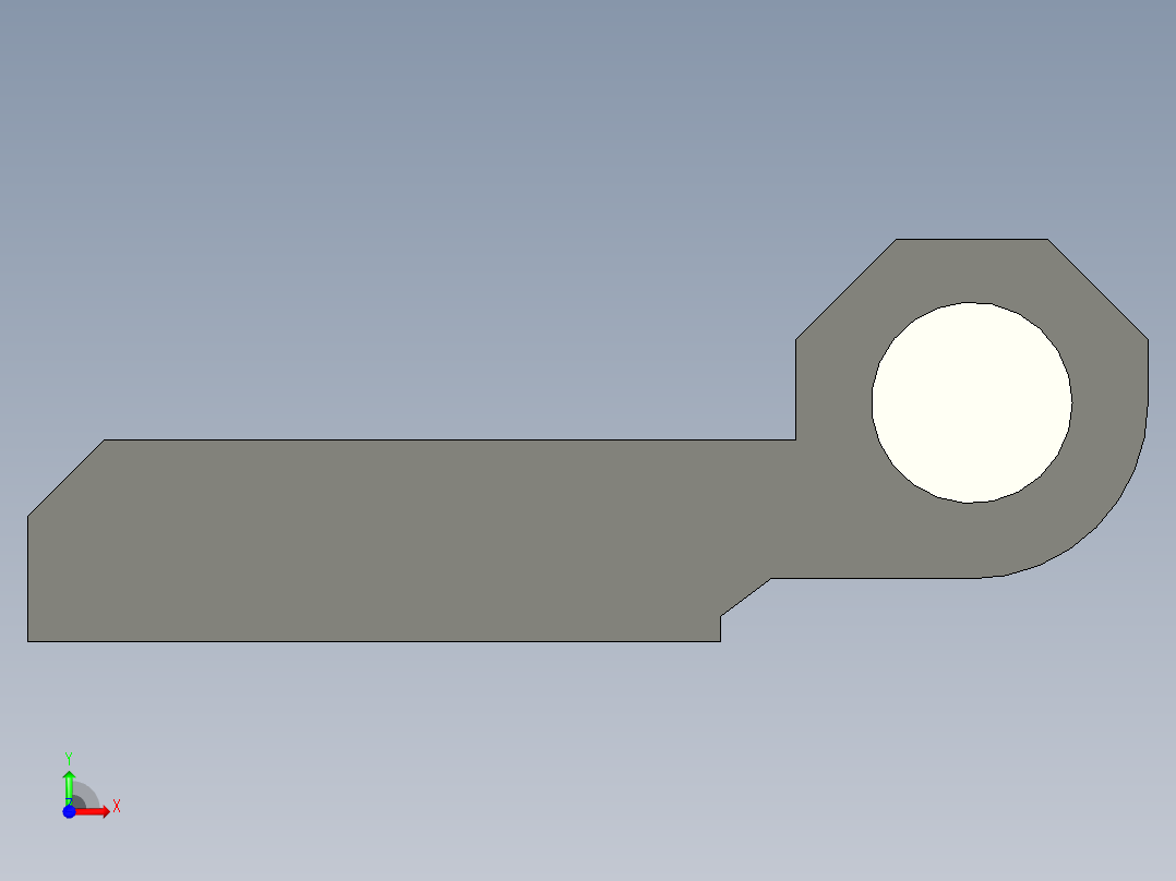 现代床头柜前视图