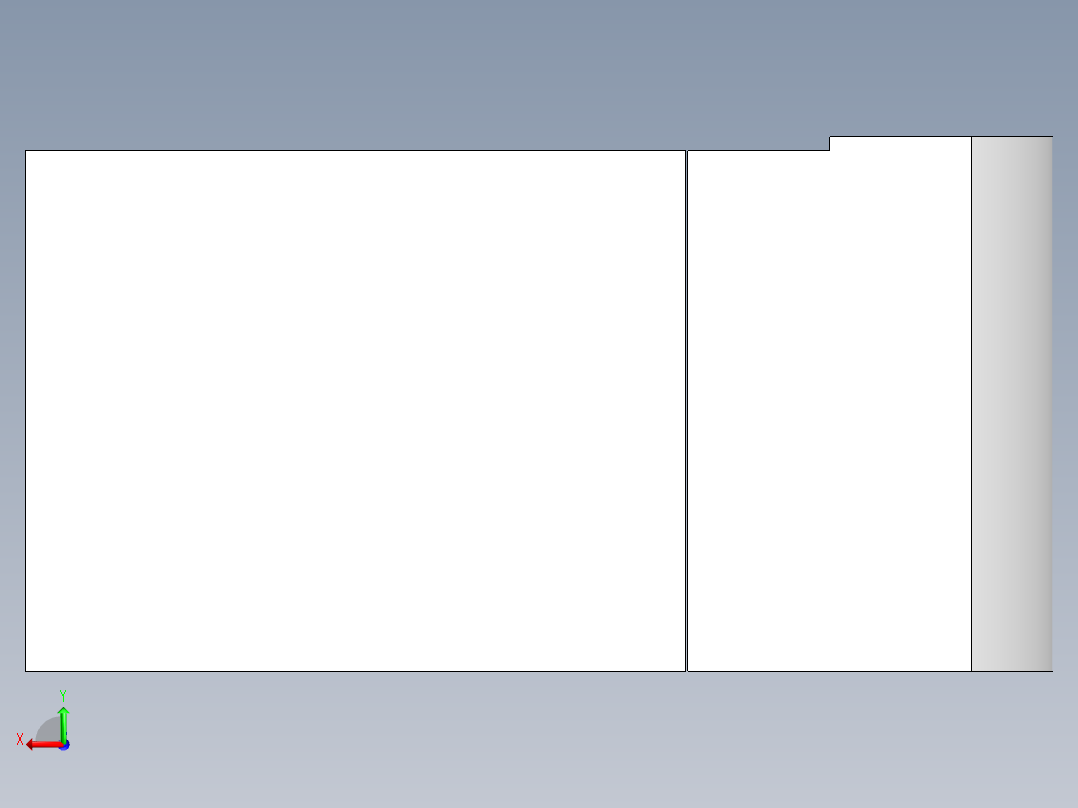 木制书桌后视图