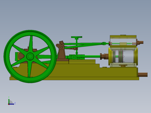 蒸汽机horizontal-steam-engine-9831-模型格式为 sw左视缩略图