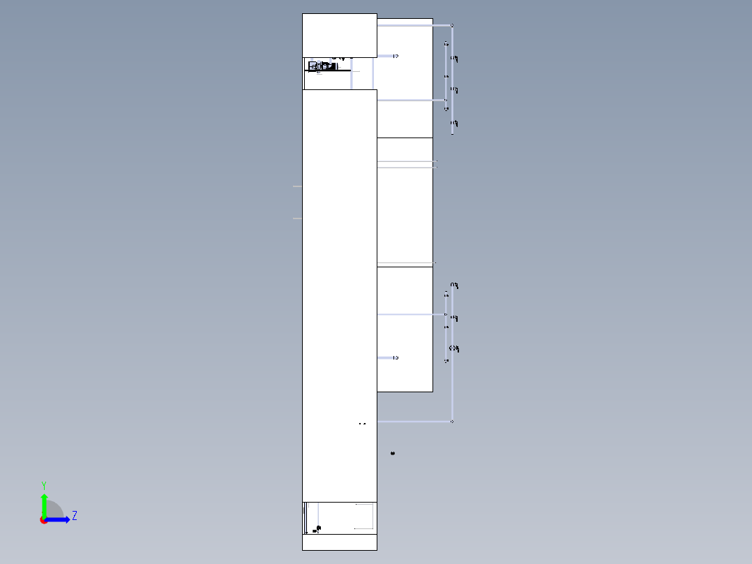 某污水厂布置图左视图