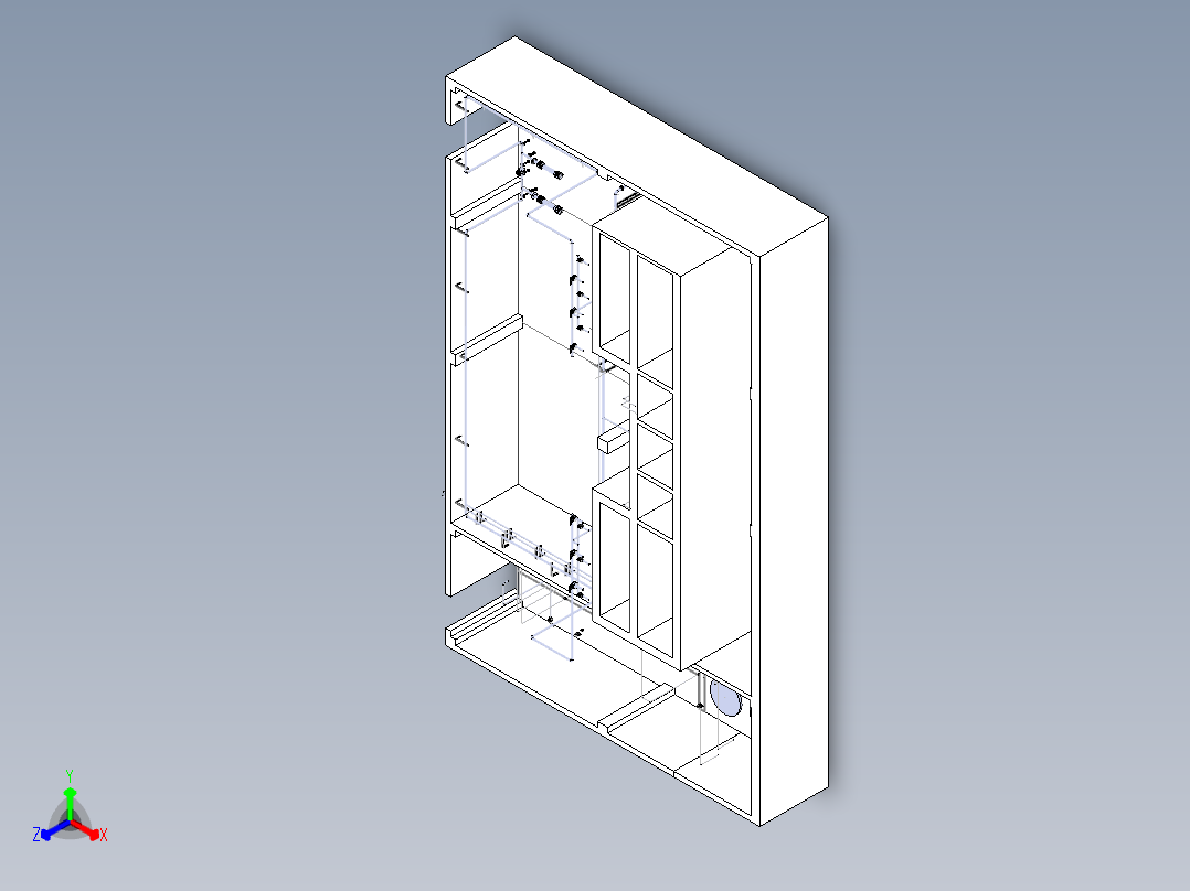 某污水厂布置图正等轴测图
