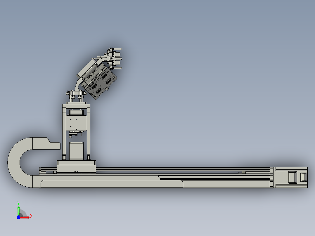 DWT100铝片二次定位-LX181前视图