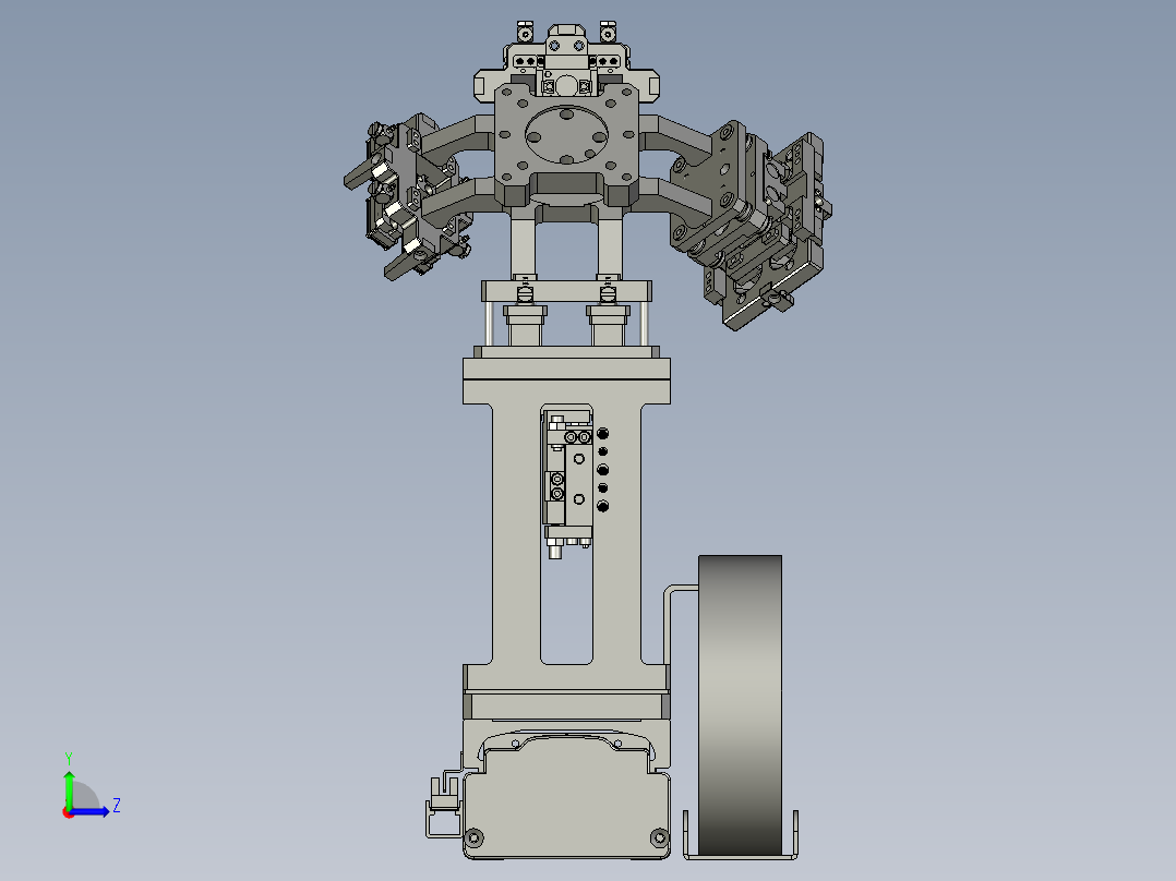 DWT100铝片二次定位-LX181左视图