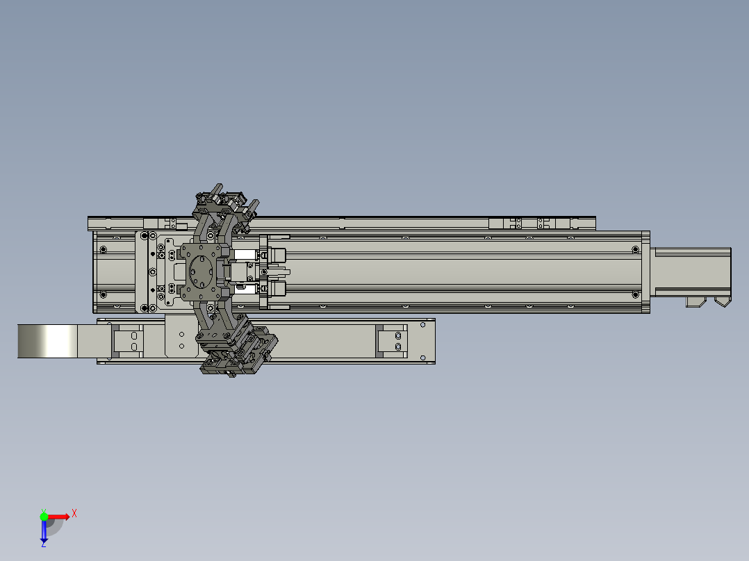 DWT100铝片二次定位-LX181俯视图