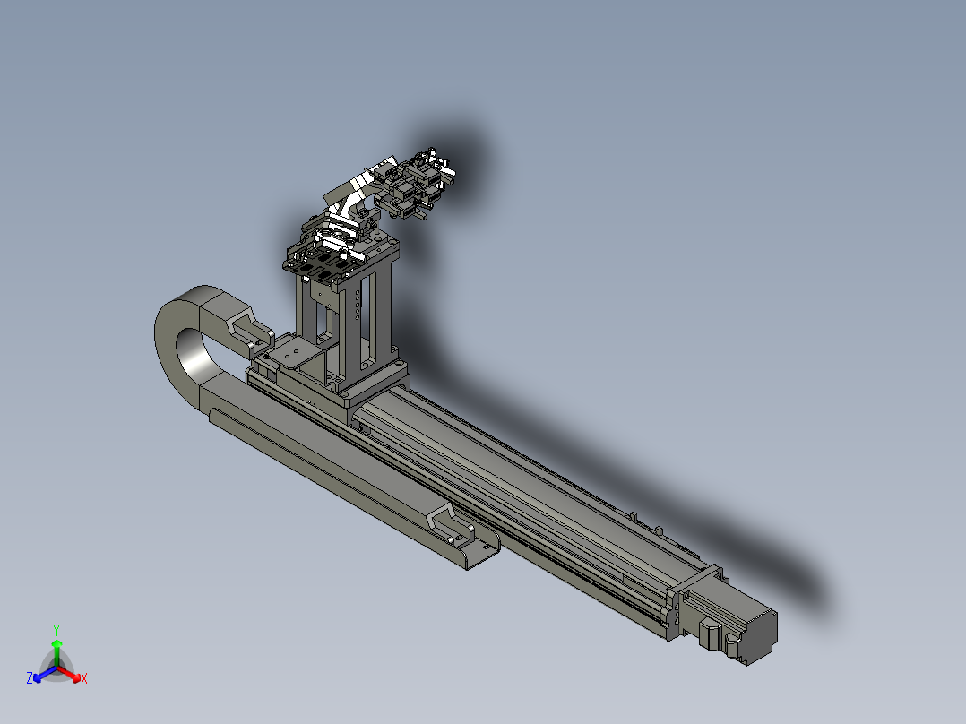 DWT100铝片二次定位-LX181正等轴测图