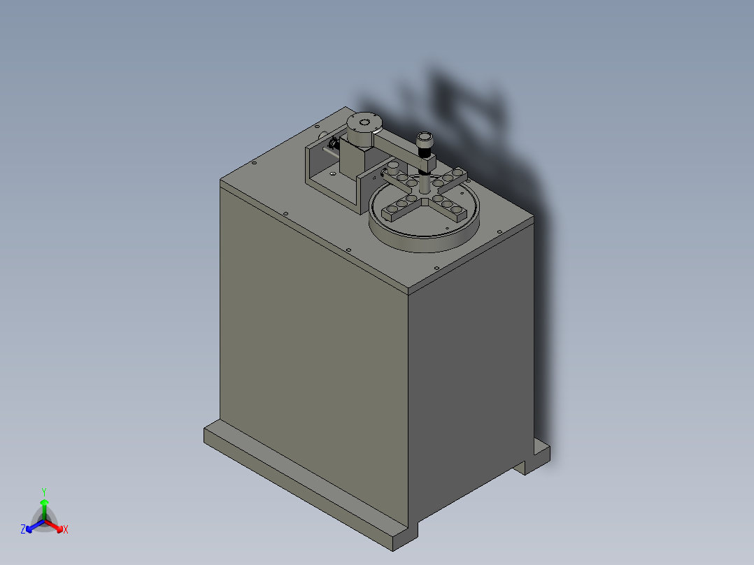 金属摩擦副滑动磨损机正等轴测图