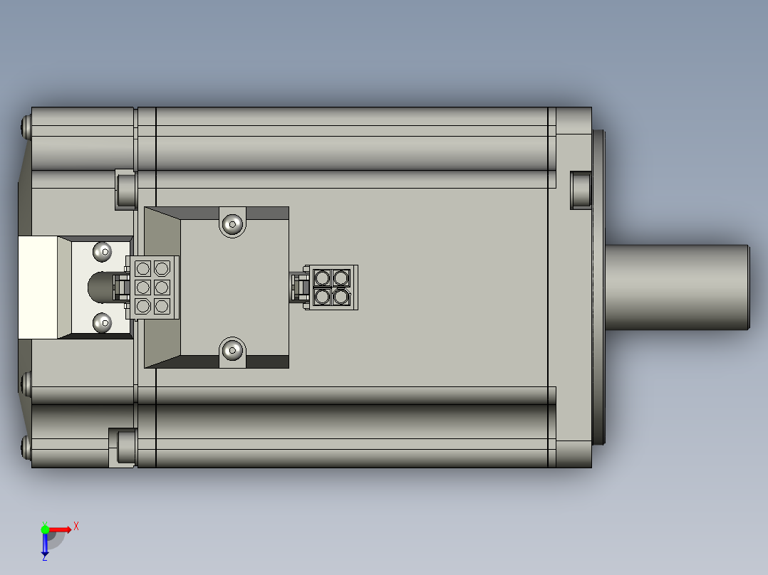 松下750W伺服-MHMD082G1CA俯视图