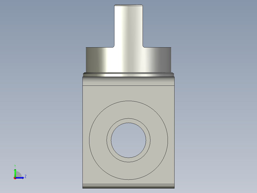 手阀PHV10A亚德客左视图