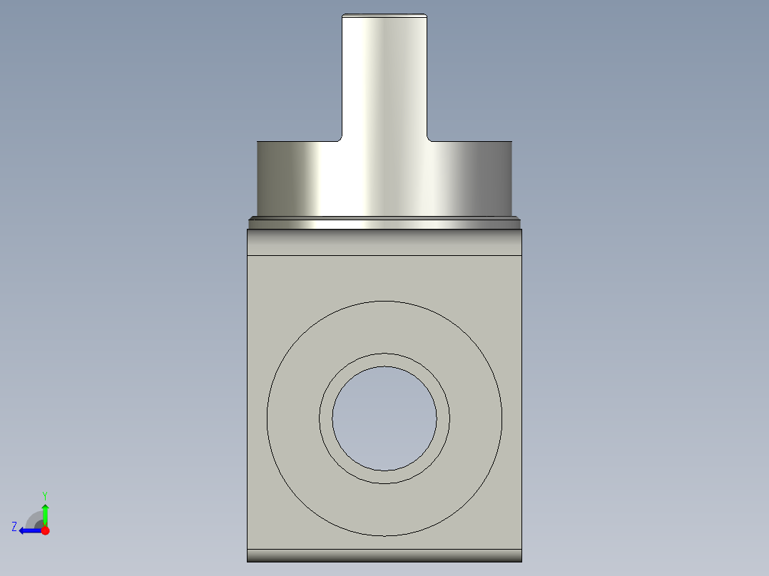 手阀PHV10A亚德客右视图