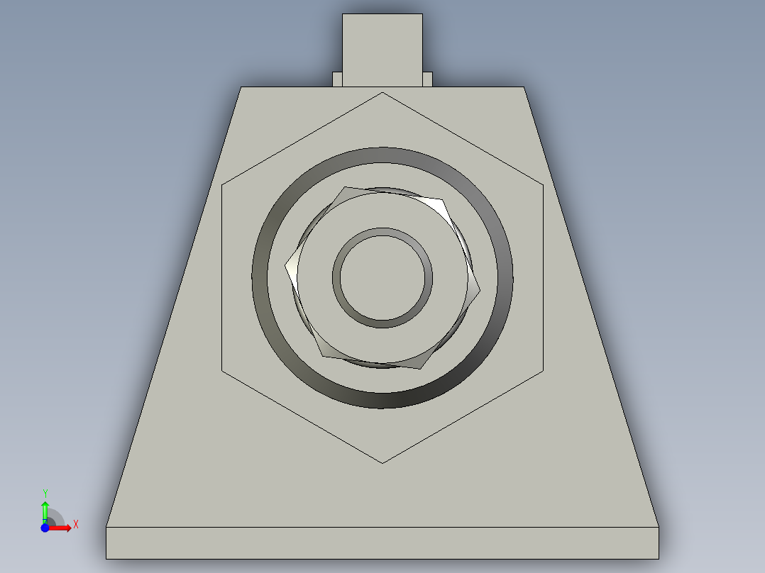 机械夹爪横移气缸1前视图