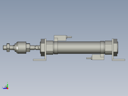 机械夹爪横移气缸1右视缩略图