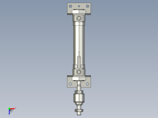 机械夹爪横移气缸1俯视缩略图