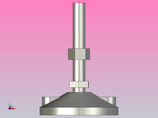 DG100-M16-L100-C1 DG100万向关节调整脚蹄前视缩略图