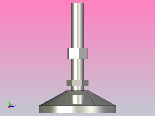 DG100-M16-L100-C1 DG100万向关节调整脚蹄左视缩略图