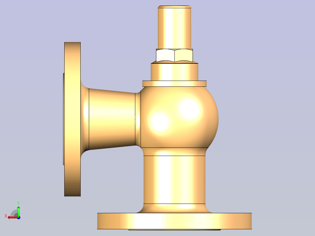 CB╱T 314-1995[B型法兰青铜节流阀B6040]后视图