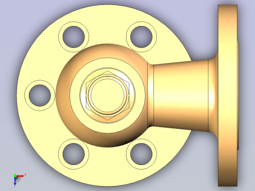CB╱T 314-1995[B型法兰青铜节流阀B6040]俯视缩略图