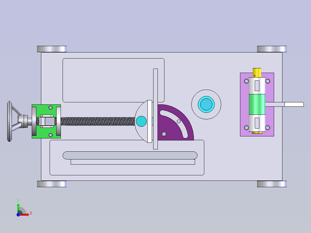 手动砂轮裁断机主视图