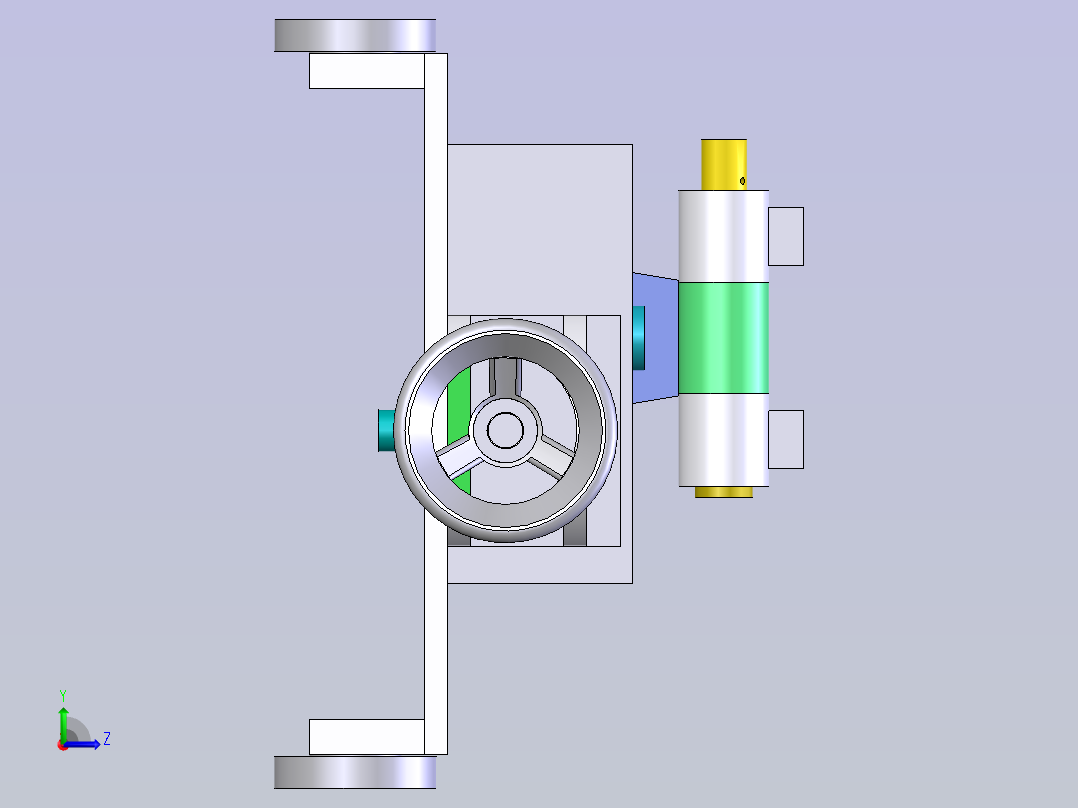手动砂轮裁断机左视图