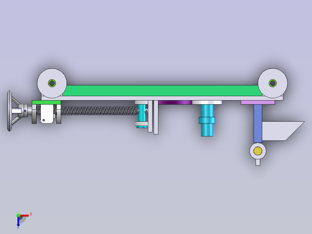 手动砂轮裁断机俯视图