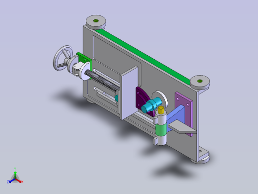 手动砂轮裁断机正等轴测缩略图