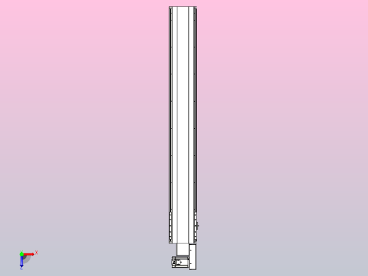 皮带直线轴半封闭可选导轨TPA-HNB-202D-140-L1400-MR-Y-P75-N3俯视缩略图