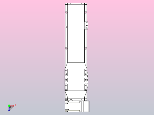 机器人皮带驱动直线轴TPA-GCB-150-P80-L350-RU-M75-N3俯视缩略图