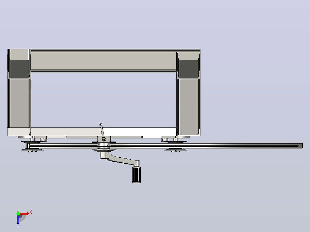 型材弯曲机profile-grbending-machine-2832-模型格式为 stp俯视图