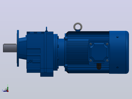 RF167法兰轴伸式安装斜齿轮减速机RF167-Y110-4P-315S-M1-0°-Φ550右视缩略图