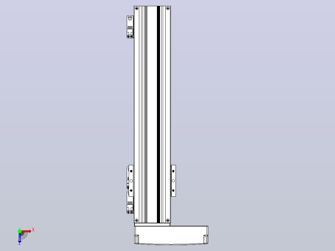 线性模块铝制底座TPA-KNR-86E-1610C-L350A1-ML-H40-N3俯视图