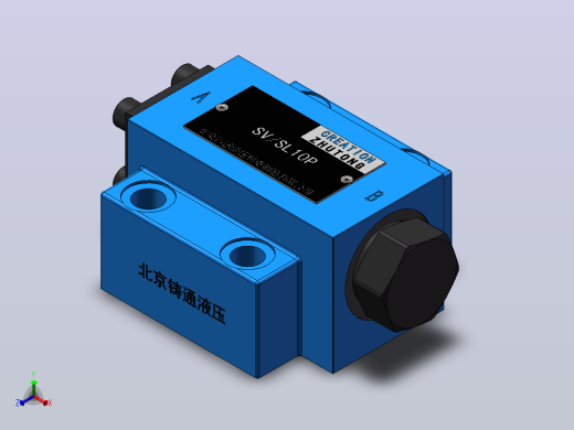 SV%SL10P 液控单向阀正等轴测缩略图