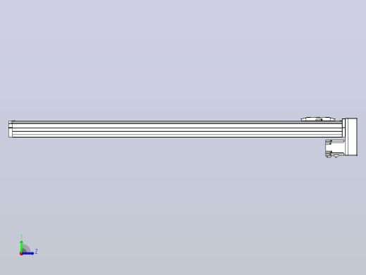 滚珠丝杠直线轴内置导轨TPA-GCR-80-1610C-L1100-MP-M40-N3左视缩略图
