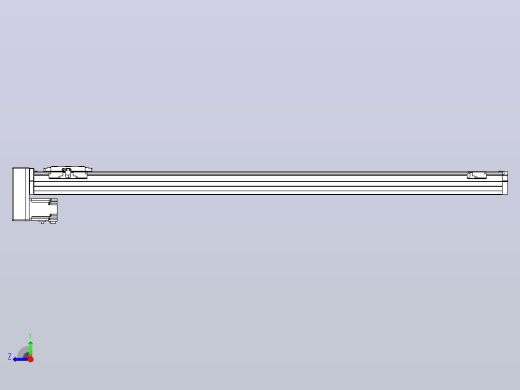 滚珠丝杠直线轴内置导轨TPA-GCR-80-1610C-L1100-MP-M40-N3右视缩略图