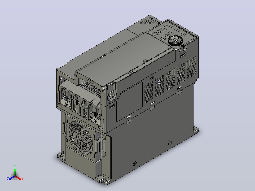VFD13AMH43AFSAA变频器[DELTA_IA-MDS_VFD-MH300-Frame-D2_D-3D_20170406]台达正等轴测图