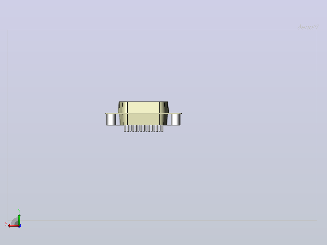 电子器件DB15_M后视图