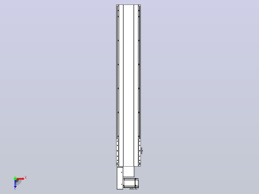 皮带直线轴半封闭可选导轨TPA-HNB-202D-140-L1000-ML-C-P75-N3俯视缩略图