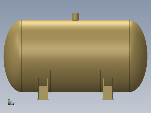 solidwork中的锅炉设计左视缩略图