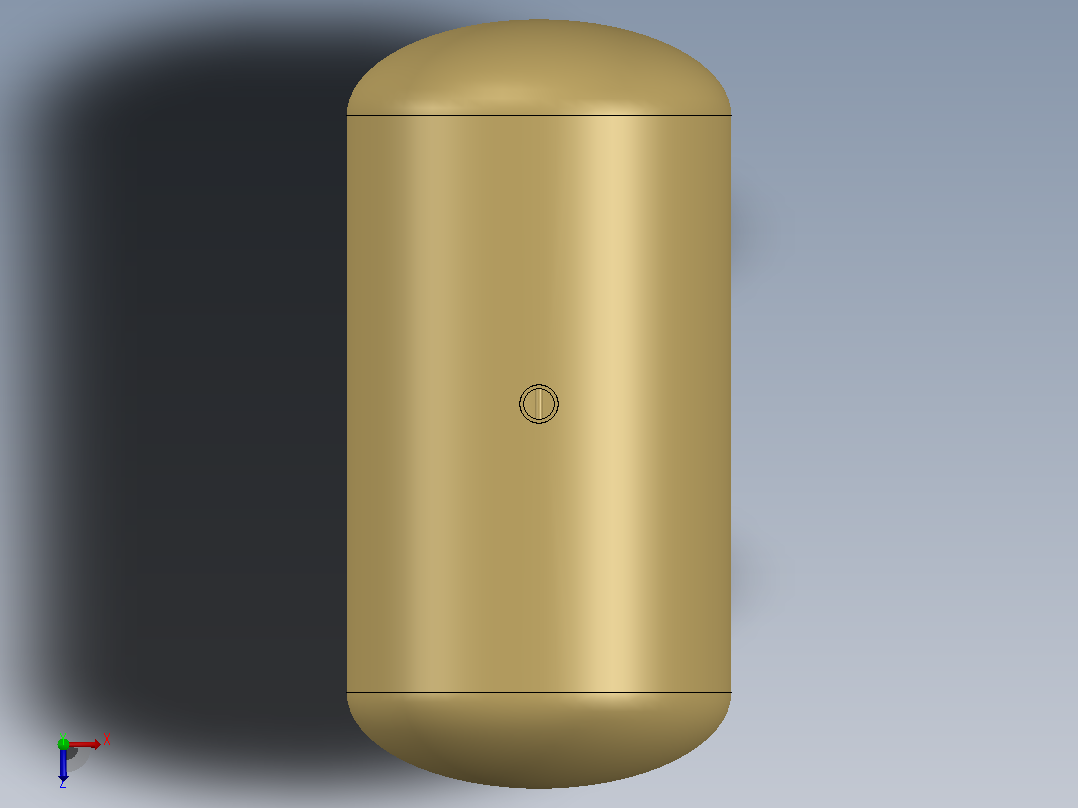 solidwork中的锅炉设计俯视图