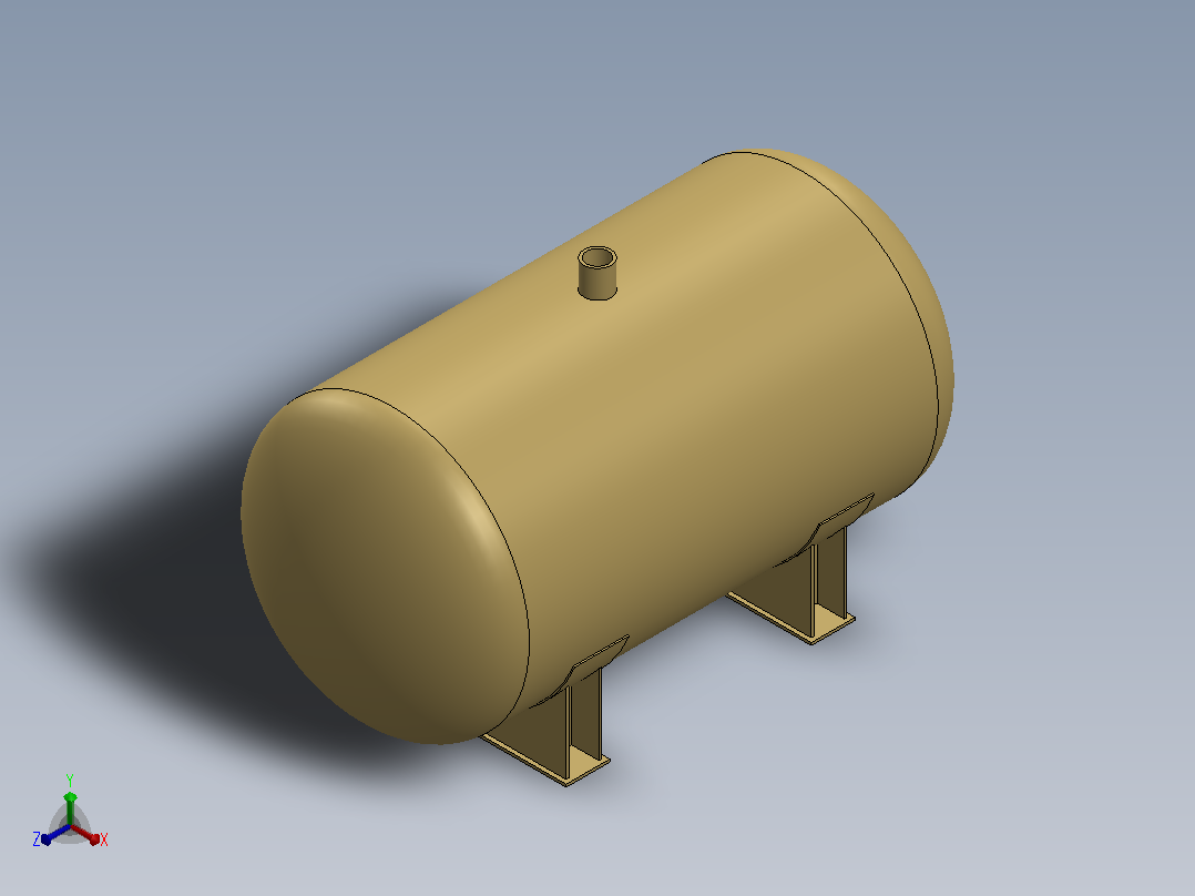 solidwork中的锅炉设计正等轴测图
