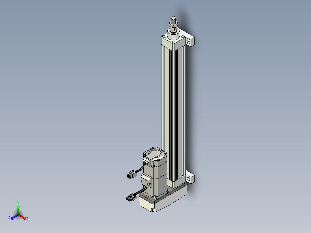 轻载电动缸TPA-ESR40-1210C-L350-MR-LB-W-P40-C3主视图