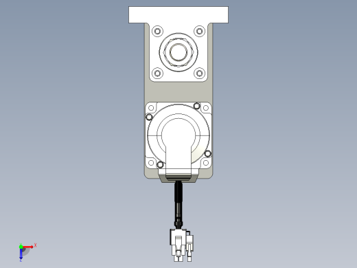 轻载电动缸TPA-ESR40-1210C-L350-MR-LB-W-P40-C3俯视缩略图