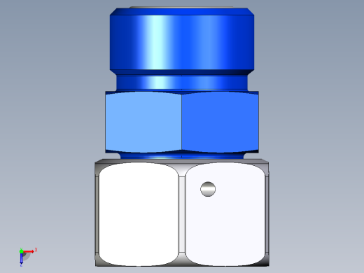 硬管连接用工业通用接头12-20s_lohu86-s俯视缩略图