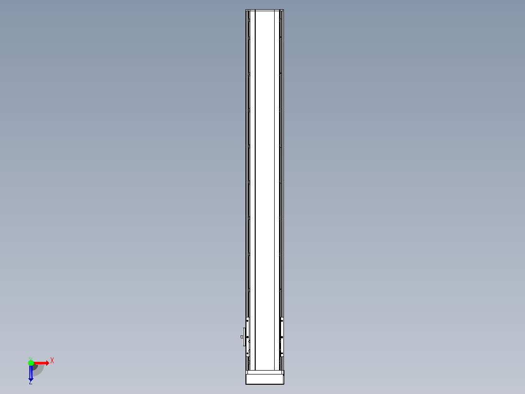 日规模组半封闭丝杆TPA-HNR-105D-1610C-L800-MP-C-P40-N3俯视图