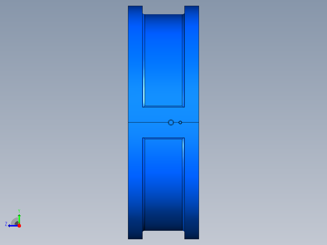 H71H╱Y╱F-PN1.6(HWF6)对夹式止回阀[H71H╱Y╱F-PN1.6(HWF6)]600右视图