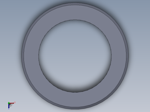 多套GBT4622管法兰用缠绕式垫片3D模型Solidworks设计俯视缩略图