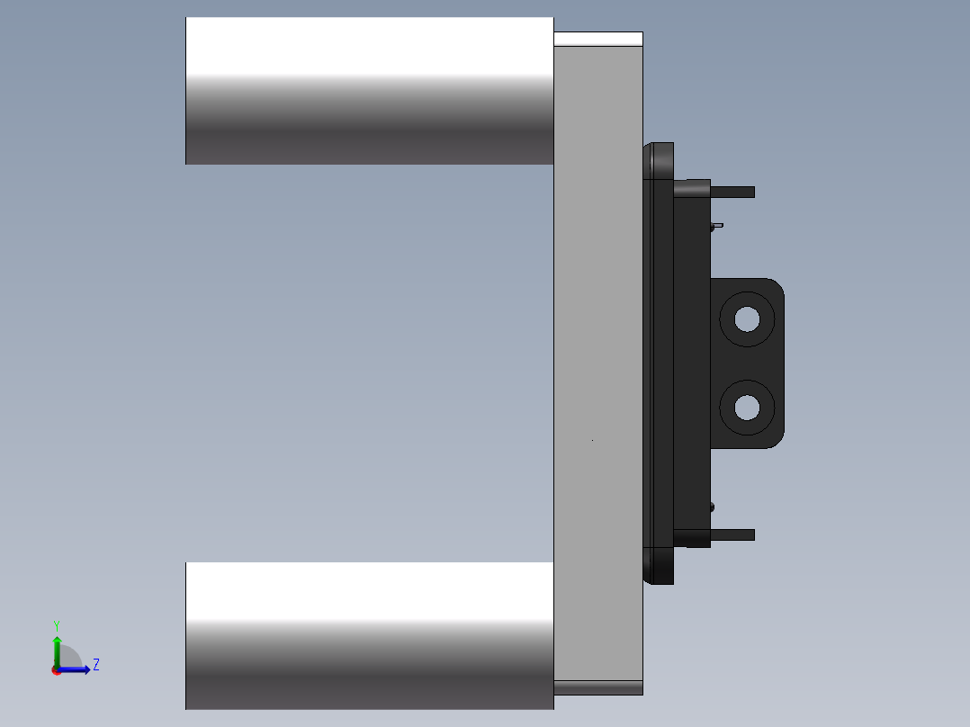 5D组装治具sw16可编辑左视图