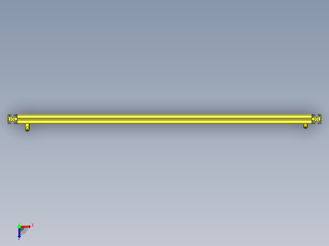 铝合金型材拉门俯视图