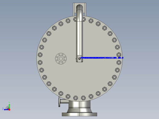 空气干燥器3D模型proe右视缩略图