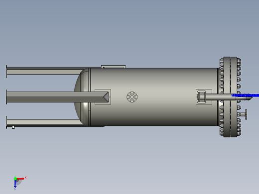 空气干燥器3D模型proe俯视缩略图
